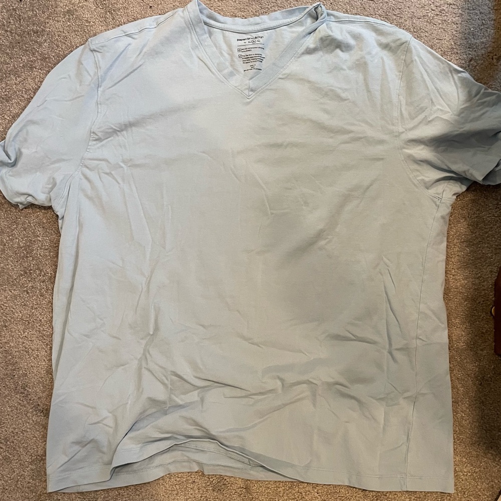 Light blue PaperDenim&Cloth light weight men’s t shirt